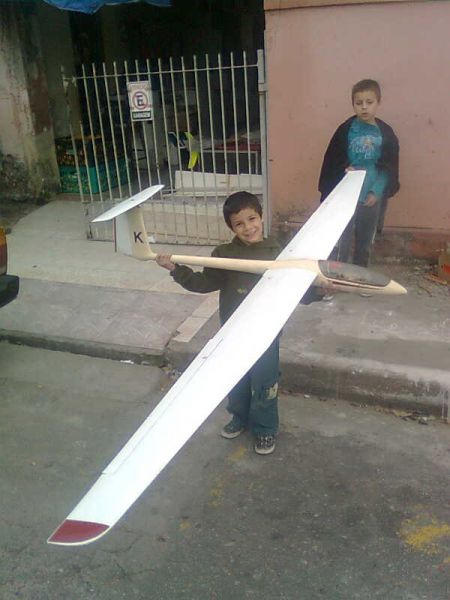 planador 3.60 de asa com eletrica ja